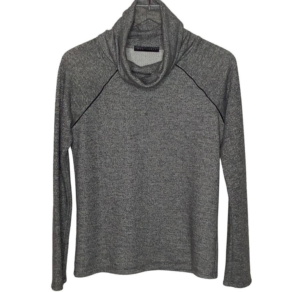 WHETHERLY Marled “Gary” Cowl Neck Sweatshirt SZ S
